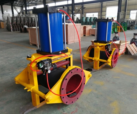 美標(biāo)氣動裸式管夾閥