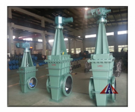 電動襯膠閘板閥-1